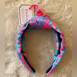 NWT Lilly Pulitzer Slim Knotted Headband Pink